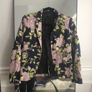 Floral blazer